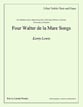 Four Walter de la Mare Songs SA choral sheet music cover